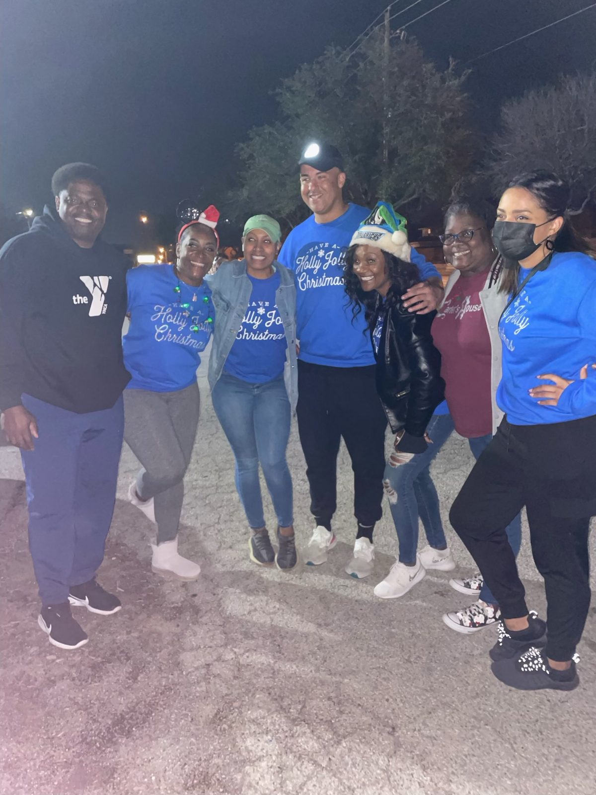 Volunteers together at the event